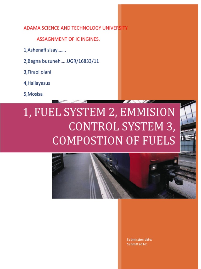 1, Fuel System 2, Emmision Control System 3, Compostion of Fuels PDF