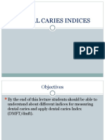 Dental Caries Indices