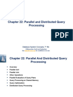 Chapter 22: Parallel and Distributed Query Processing: Database System Concepts, 7 Ed