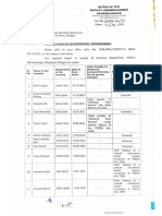 List of Cases of Departmental Enquiries