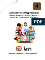 EsP4 - Q3 - Mod1 - Kultura Ko Ipagmamalaki Kong Tunay - v4