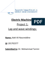 Electric Machines Project on Lap and Wave Windings