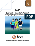 Quarter 3 - Module 7: Week 7: (Patapong Bagay, Pakinabangan Mo)