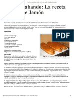 De Contrabando - La Receta Del Pan de Jamón - Pastelería Danubio