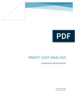 Profit Cost Analysis Proposal