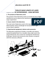 Laser Wavelength Determination Using Jung Interference Method