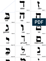 Tabla de valores hebreos antiguos