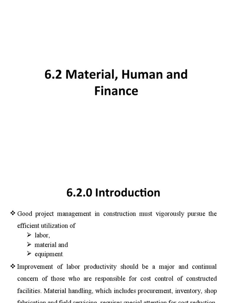 Effective Materials Management in Construction | PDF | Inventory | Cost