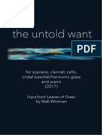The Untold Want (2017) A