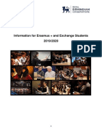 Royal Birmingham Conservatoire - Information For Erasmus+ Exchange Students 2019-2020 v2