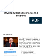 Developing Pricing Strategies and Programs