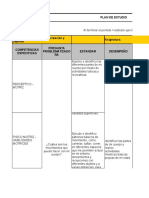 Plan de estudio de educación física preescolar