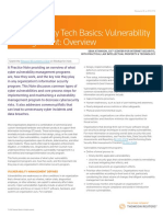 Cybersecurity Tech Basics Vulnerability Management Overview