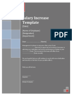 Salary Increase Template