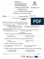 Ficha Formativa Nº 3 (Tipo Ficha de Trabalho)- Doenças e Instituições