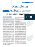 Secundum Artem: Inhalation Products