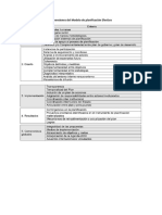 Dimensiones Del Modelo de Planificación Efectiva