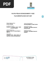Plan Gerontológico 2017 - 2027 Medellin