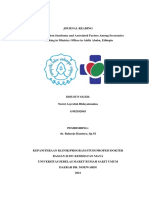 (Journal Reading) Computer Vision Syndrome and Associated Factors Among Secretaries Working in Ministry Offices in Addis Ababa Ethiopia