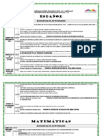 Actividades A Desarrollar de La Semana Del 6 Al 10 de Diciembre para Pasar A PDF