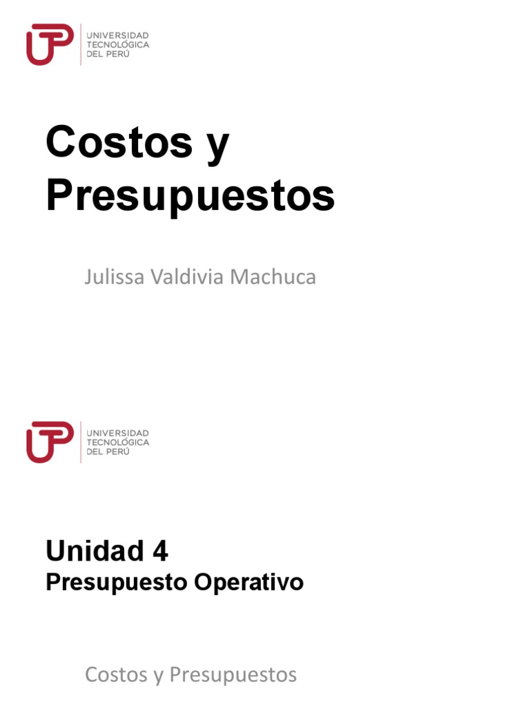 Guía de Presupuesto Operativo y Costos | PDF | Presupuesto | Economias