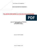 Taller Refuerzo 4 - Final - Calculo Intereses - Nicolas C A - G279