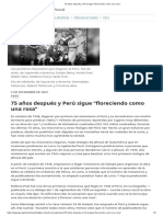 75-Años Después y Perú Sigue Floreciendo Como Una Rosa