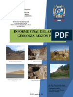 Informe Final Del Area de Geologia Region Puno