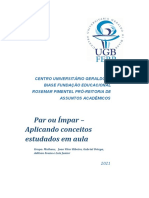 Par ou Ímpar - Aplicando conceitos em Python