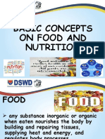 Lecture I Basic Concepts On Food and Nutrition