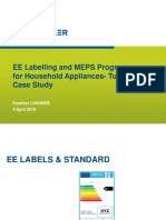 EE Labelling and MEPS Programmes For Household Appliances-Tunisia Case Study