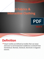 Smart Fabrics & Interactive Clothing: by Akhil K