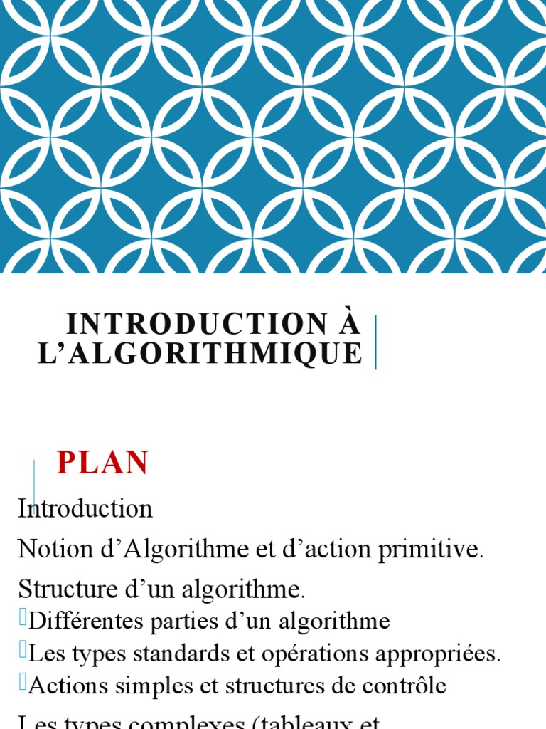 Introduction Algorithmique | PDF | Structure de contrôle | Langage de ...