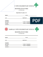 Sampaloc Site Ii Elementary School Registration Form