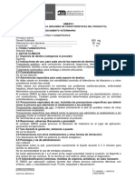 Ficha Técnica (Resumen de Características Del Producto) 1. Denominación Del Medicamento Veterinario 2. Composición Cualitativa Y Cuantitativa