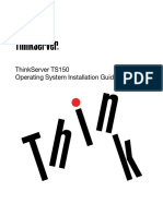 Thinkserver Ts150 Operating System Installation Guide