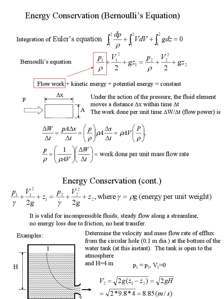 Energy Conservation in Fluid Mechanics | PDF | Reynolds Number | Fluid ...