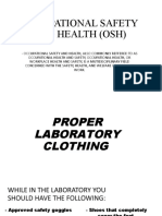Occupational Safety and Health (Osh)