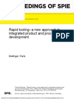 Rapid Tooling - A New Approach To Integrated Product and Process Development