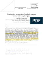 Engineering Properties of Asphalt Concrete Made With Recycled Glass