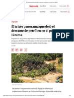 El Triste Panorama Que Dejó El Derrame de Petróleo en El Pozo La Lizama