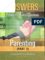 Parenting - Answers To Frequently Asked On Parenting - Part II