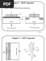 Chapter 5 MOS Capacitor: MOS: Metal-Oxide-Semiconductor