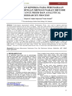 Furniture Dengan Menggunakan Metode Performance Prism Dan Analytical Hierarchy Process