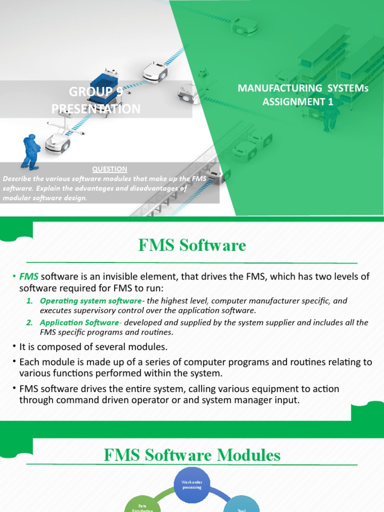 FMS Software Modules Explained | PDF | Simulation | System