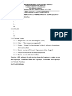 Format Laporan Awal Perbengkelan