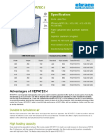 High-Efficiency HEPA Filter Specs