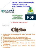 Unidad 3 (Q.O. 1S 2021 P.5 Acidos Carboxílicos FAUSAC WdlR)