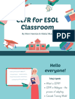 CEFR For ESOL Classroom in Malaysia Context
