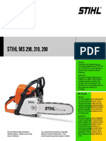 Stihl Ms 290 310 390 Owners Instruction Manual